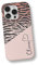 iCaseDesigner Personalised Animal Print Custom Name Phone Case Compatible with iPhone 14. 7. Zebra Print Rose Gold