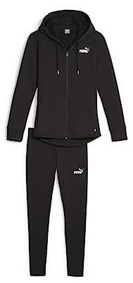 PUMA Metallic Tracksuit FL, Tuta Sportiva Donna, Black, S