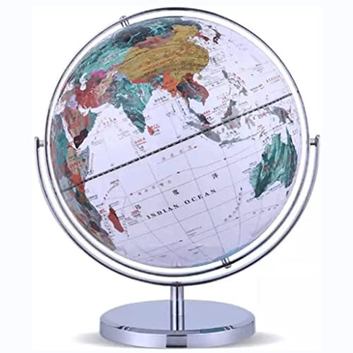 Globes 720° voll drehbarer Weltkugel Globus Geografie Erwachsene Erkunden Sie die Welt Lernkugel Kinder 12,5 Zoll Desktop mit Ständer Desktop-Dekoration