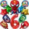 Luftballons Geburtstag 6 Jahre, 12 Stück Luftballons 6. Geburtstag, Folienballons für Kinder Party Dekoration