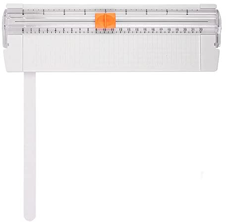 TOPJINZHIONE Paper Cutter Small Paper Cutter for Cardstock Portable Cutter Trimmer A4 Paper Craft Cutter for Paper Label Card Craft Paper and Photos Standard Cutting DIY Scrapbook