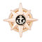 YAHOYA Vintage Anker Stern Brosche Anstecknadel Metall Pins und Broschen Herren Anzug Hemd Abzeichen Kragen Kleidung Broschen Schmuck Accessoires Geschenke