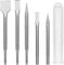SDS Plus Hammer Chisel Set, 5 PCS SDS Plus Impact Drill Bit, Includes 3 Flat Chisel and 2 Point Chisel for Concrete, Tile, Brick, Cement, Stone and Masonry
