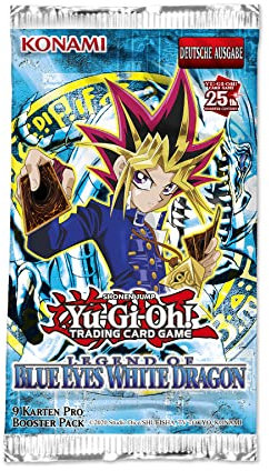 Yugioh - Legend of Blue-Eyes White Dragon - Booster (9 Karten pro Pack) - DEUTSCH - 25th Anniversary Edition - Originalverpackt - mit LMS Trading Fieldcenter - Karte