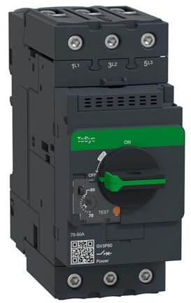 Disjoncteur de protection de moteur GV3P80 3P 70-80 Bornes magnéto-thermiques Disjoncteur moteur