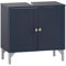 Lomadox Badezimmer Waschbeckenunterschrank Bad Schrank 60cm blau
