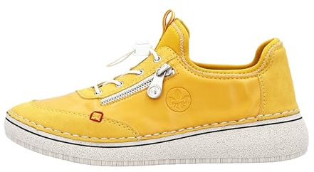 Rieker Niedrige Damen-Sneaker, gelb, 41 EU
