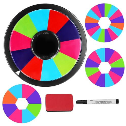 Drehen Preis Rad Partyspiel Kinderspiel DIY，Drehrad Klein Preisrad Spielzeug Lotterie Rad Game Brettspiel Drehen Platte Kindergeschenke Wandpreis Rad für Party Supplies