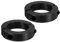 PATIKIL Geteilte Stellringe 50mm Langweilige 78mm OD 19mm Dicke, 2er Pack 45#Aluminiumlegierung Tiefenanschlagringe Klemm mit Gewindestift für die Maschinenbauindustrie, Schwarz
