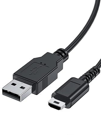 JZK Cavo di ricarica compatibile con Nintendo DS Lite, 1,2 m, cavo di ricarica dati USB, cavo di ricambio per sistemi Nintendo Lite/NDSL