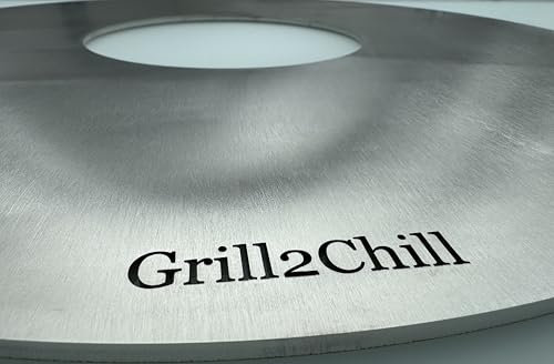 Plaque de cuisson en acier inoxydable HighTech - V2A 1.4301 - Pour barbecue sphérique - Diamètre : 47 cm - Convient pour Weber, Kettle, Napoléon, NK18, PRO18, Outdoor Chef, Ambri, Chelsea, etc.