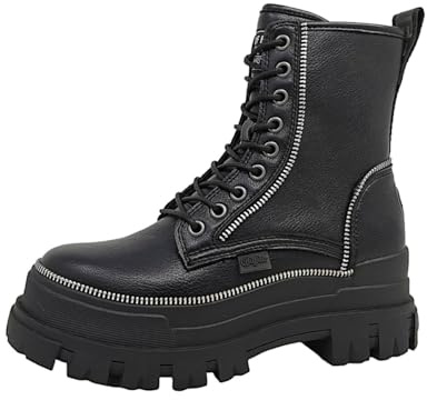 Buffalo ASPHA RLD Ice Damenschuhe Stiefel Schnürer Schwarz Freizeit
