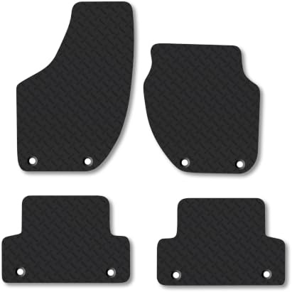 Volvo V40 (2012-2019) [Manual] 5mm Rubber Car Mats | Heavy Duty Rubber Tailored Fit Floor Mats Full Coverage Durable Waterproof Accessories Easy Clean Anti Slip Made in the UK