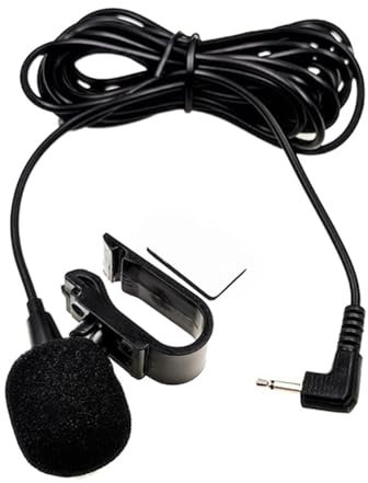 Micro de rechange 2,5 mm/3,5 mm de long pour tous les lecteurs stéréo de voiture, microphone externe de navigation radio