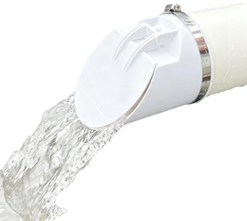 Valvola di ritegno in PVC con coperchio magnetico anti-odore, design anti-riflusso per acque reflue e fosse settiche (110 tubi)