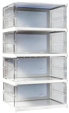 Genérico Storage d Scarpe, Organizzatore di esposizione con Porta magnetica, contenitore di stoccaggio per casa, appartamento, ingresso, camera da, armadio | per collezione