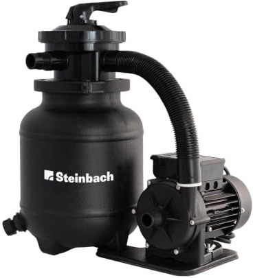 STEINBACH Filteranlage Classic 250N - 040385Z - Pumpe für Pools mit bis zu 19.000 l - Umwälzleistung von 4.170 l/h - Förderhöhe von bis zu 7 m - mit 7-Wege-Ventil - für Salzwasser geeignet