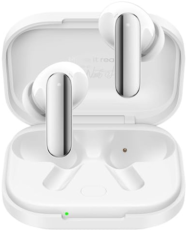 realme Buds Air 8 Pro Cuffie Bluetooth 55dB ANC adattiva, Auricolari Wireless con 11+6mm Doppio DAC Driver e 50 Ore Autonomia, Ear-by AI Assistente, Hi-Res LHDC 5.0, Bluetooth 6.1 e IP55, Bianco
