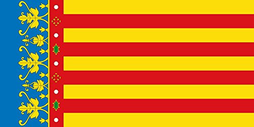 magFlags Drapeau XXL Valencia Community | drapeau paysage | 3.375m² | 130x260cm