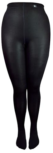 Ladies Womens Thermal Heat Holders Tights, (M 40-44 Hip/102-112cm, Black)
