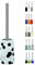 Spirella Brosse de Toilette Tube - Bulles Noires