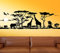 Wandora G012 Afrika Savanne Giraffe Elefant Steppe Wandaufkleber Wandsticker Kupfer (BxH) 150 x 46 cm