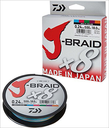 Tresse Daiwa J Braid 8 brins 150 m Multicolore 18/100