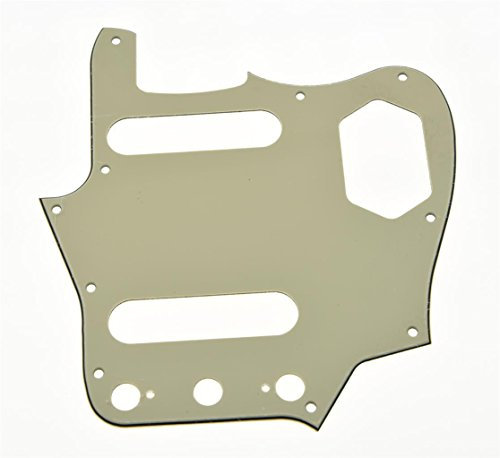 Kaish, Schlagplatte für Fender Jaguar-Gitarre, Antik-Optik, Weiß