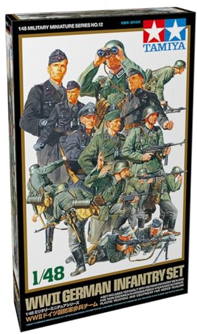 TAMIYA 300032512-1:48 WWII Figure Set German Infantry (15)