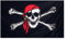 Nauticalia 5ft X 3ft Pirate Skull flag with Bandana