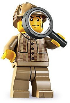 LEGO 8805 - Minifigur Detektiv aus Sammelfiguren-Serie 5