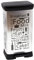 Curver Abfalleimer, Plastik, Silber, 39 x 29 x 72