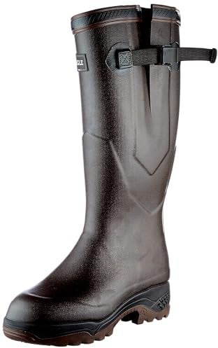 Aigle Mens Parcours 2 Iso Wellington Boots, Brun, 3.5 UK