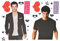 alles-meine.de GmbH XL Set: Wandtattoo/Sticker - Taylor Lautner Twilight Schauspieler Jacob Black - Postersticker - Wandsticker Aufkleber Poster