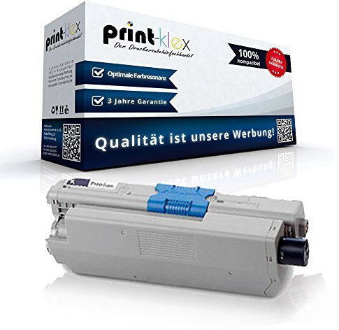 Print-Klex Tonerkartusche kompatibel mit Oki C301DN C301 DN C321DN C321 DN MC332DN MC332 DN MC340Series MC340 Series MC342 DN MC342 DNW Black Schwarz - Office Pro Serie