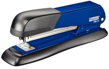 Rapid 5000280 Heftgerät (25 Blatt, Robuste Vollmetallkonstruktion, Großes Klammermagazin, FM14) blau