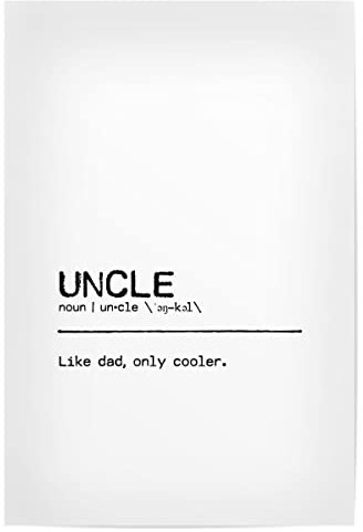 artboxONE Poster 30x20 cm Typografie Uncle Quote hochwertiger Design Kunstdruck - Bild Uncle Birthday Celebration