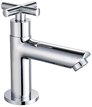 Design Wasserhahn Kreuzgriff Kaltwasser Armatur Waschtischarmatur Chrom, 2406238