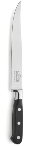 Richardson Sheffield V SABATIER Tranchiermesser | Edelstahl rostfrei & poliert | Fleischmesser extrem scharf | Profi-Messer | Chef Knife | Silber/Schwarz