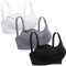 Lataly Womens Seamless Nursing Bra Sleeping Maternity Bralette for Breastfeeding, Black White Grey, S