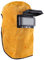 Casco saldatore in pelle Maschera saldatore Resistente al calore Resistente al calore Maschera di protezione traspirante con lente