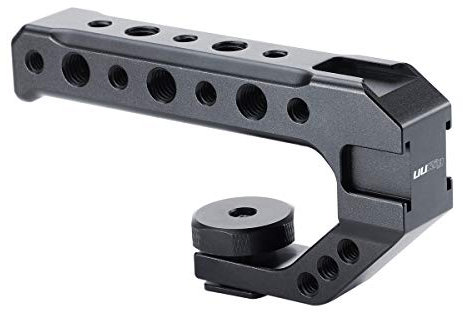 UURig R005 Kamera-Blitzschuh-Griff, universeller Videostabilisierungs-Rig W 3 Kaltschuh-Adapter zur Montage von Mikrofon, LED-Licht, Monitor, einfache Aufnahmen mit niedrigem Winkel, Metall
