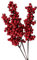 Artificielles Tiges de Baies Rouges, 10 pièces Branches de Baie Fausse Plante Rouge Décoration pour décoration de sapin de Noël, Saint-Valentin, travaux manuels, mariage, décoration de maison