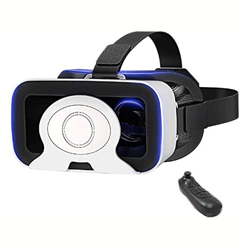 XIXIDIAN VR Gläser, 3D SMART Game Virtual Reality Goggles Audiovisueller All-in-One-Helm VR-Spiele-Headset Offene Frontplatte Design Leichte und atmungsaktive weiche Bequeme