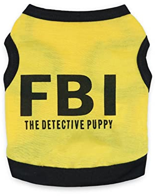 T-shirt pour chien, vêtements d'été garçon | Chemise pour chien en coton, tenues mâles pour animaux de compagnie, gilet de sécurité noir, taille S à L