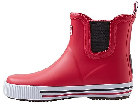 Reima Stivali di gomma Ankles per bambini, alla caviglia, impermeabili, in gomma sostenibile, stivali da pioggia per ragazze e ragazzi, Reima rosso, 36 EU Larga