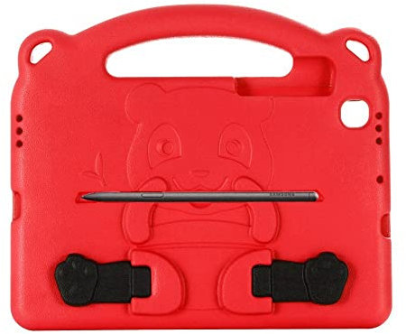 kuaijiexiaopu Hüllen Fall for Samsung Galaxy Tab S6 Lite SMP610 P615 10.4 2020, Niedlicher Panda-Design. Eva Stand Kids Cover Case for SM-P615 S6 Lite ( Farbe : Rot , Größe : S6 lite SM-P610 P615 )
