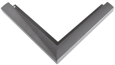 Renoplast® Aluminium Ecke 90° für Abschlussprofil Traufprofil W20 Grau | Fertigstellung von Terrassen und Balkonen | Belüftete Böden Erhöht | Wasser ablaufsysteme Winkelprofil