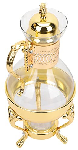Yardwe Beheizbare Kaffeekanne Vintage Japanische Teekannen Teetassen Glas Dekorativ Servieren Glas Kaffeemaschine Chinesische Keramik Goldenes Glas Kaffeekessel
