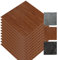 Vigevee PVC Bodenbelag Selbstklebend, Vinylboden Rutschfest, Wasserfest, Vinyl Laminat Rutschfeste Dekor-Dielen für Schlafzimmer Wohnzimmer Küche, 30cm x 30cm, 3 m² / 33 Fliesen - Holzfarbe